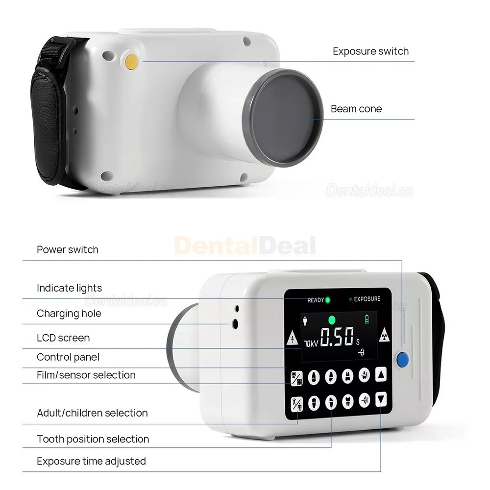 RAY-121 Digital Handheld Dental X-ray Machine Portable Dental Xray Imaging Unit